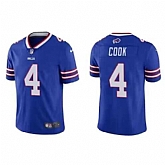 Men & Women & Youth Buffalo Bills #4 James Cook Blue Vapor Untouchable Limited Stitched Jersey,baseball caps,new era cap wholesale,wholesale hats